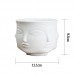 Ladies Face Head Planter Vase Human Face Flower Vase Succulent Pot Garden White   263834476572